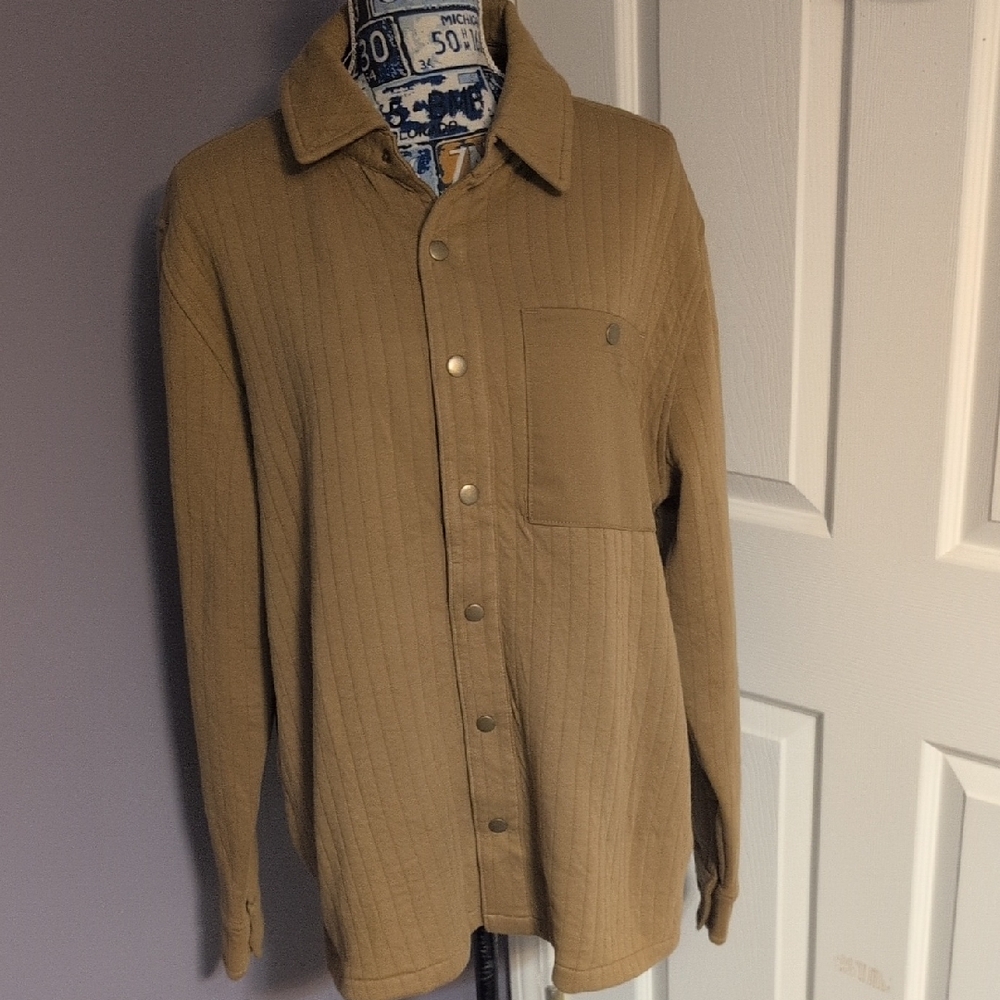 Target Brown Quilted Shacket